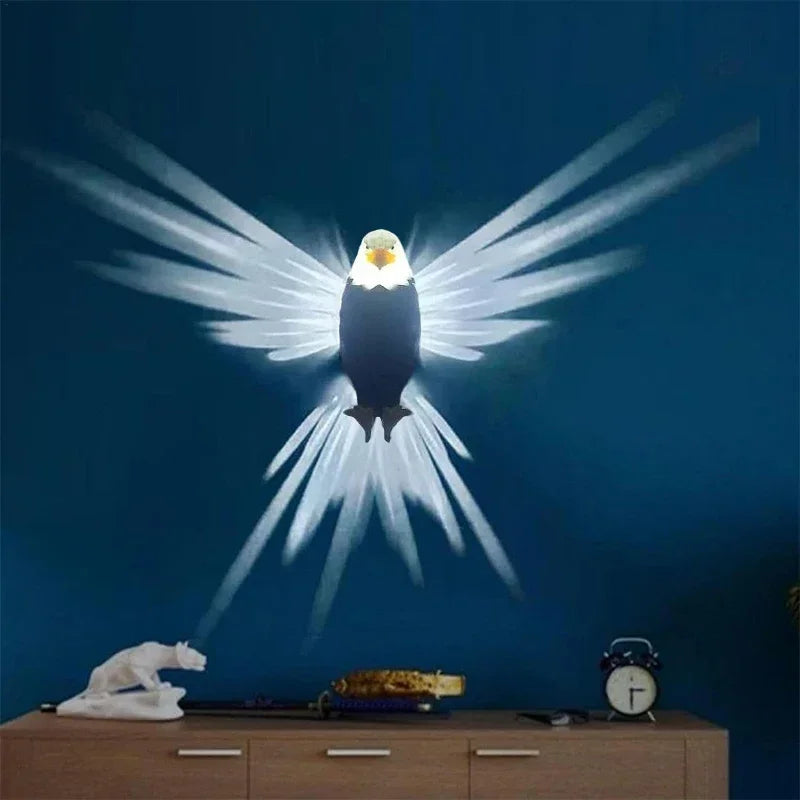 Eagle Wall Light 3D Shadow Projection LED Lamp 🦅 | Ambient Room Decor
