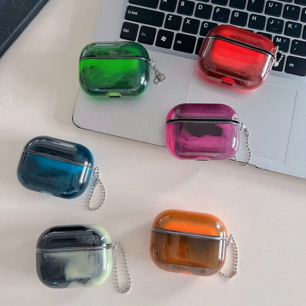 Glow Sand AirPods Case ✨| Moving Liquid Glitter Protective Cover